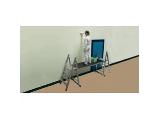 werkbordes m. zeefdrukplaat,v. laddersteiger,L 1,5m - 2