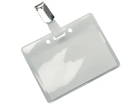 Badge Europel met strip en clip 90x60mm