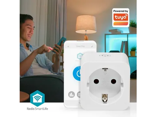 Nedis SmartLife Slimme Stekker Wi-Fi IP21 Wit 3 stuks