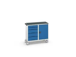 montagetafel 965x1050x550mm staalblad 5 laden kast front RAL5010