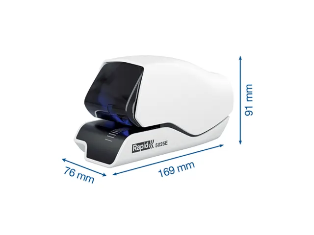 Nietmachine Elektrisch Rapid 5025e Max 25vel zwart/wit contactloos