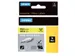 Ruban Dymo Rhino Industriel rétractable 9mmx1,5m noir sur jaune