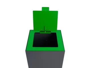 V-Part Top met klepdeksel voor Modulaire Afvalbak 85 en 90 L Groen - 3
