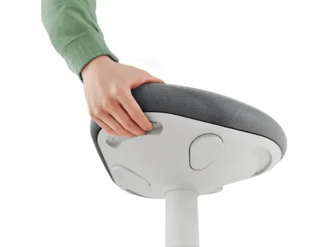 Ergo actieve zit/sta kruk met comfortzitting en gasveer 57-82cm grijs