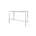 Domino Basic Statafel 160x80x110cm Wit blad, Onderstel Wit