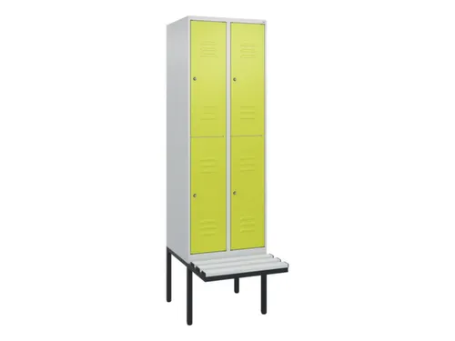 Dubbeldekse dekenkist,HxBxD 2120x600x815mm,2x2vak.,vak B 300mm