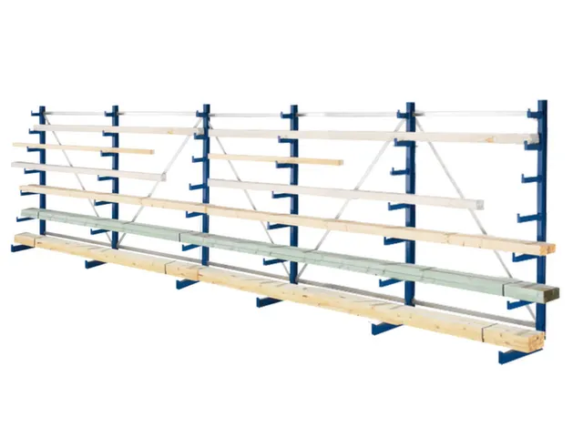 Draagarmstelling 2000x6750x590mm 7versch. Lange Armen Incl. Poot