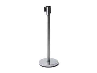 Afzetpaal Economy Chroom met 2.5 meter Zwarte trekband - 1