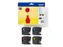 Inktcartridge Brother LC-121VALBP zwart + 3 kleuren
