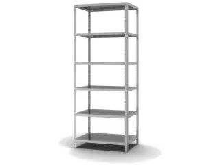 magazijnstelling,grondveld,HxBxD 2500x1000x600mm,vaklast 200kg - 2