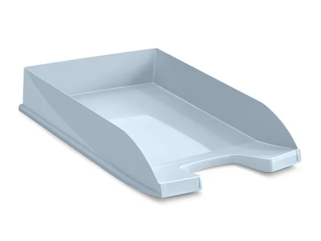 Bac a courrier bleu pâle - Firstplastique recycle 94% -