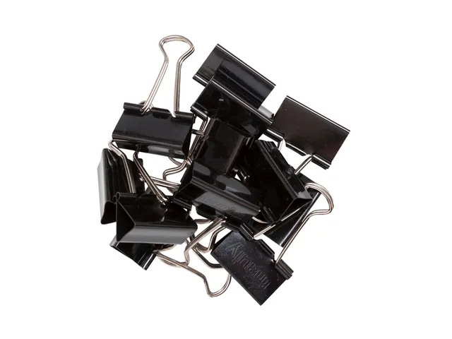 Papierklem MAUL 215 foldback 32mm capaciteit 13mm zwart