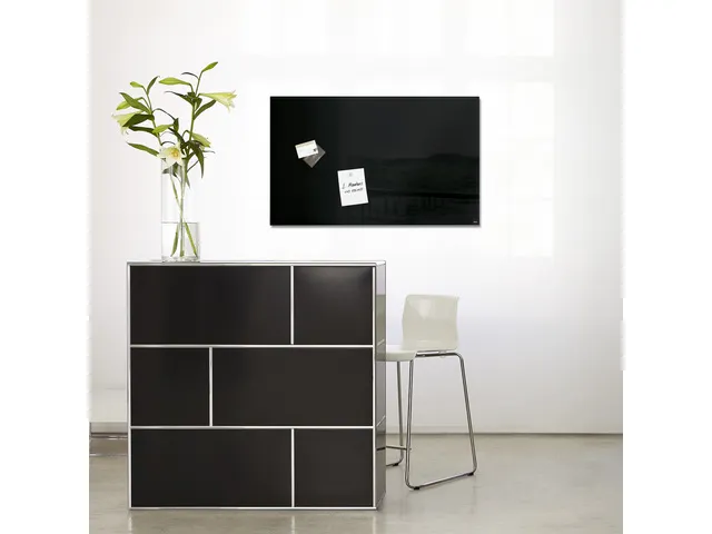 Glasmagneetbord Sigel Artverum 780x480x15mm zwart