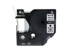 Labeltape Dymo Compatible 40913 D1 9mmx7m Zwart Op Wit