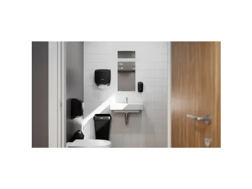 Handdoekdispenser Katrin 88966 klein zwart