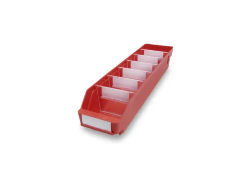 Stellingbakken Pp Hxbxd 95X120X500Mm Rood
