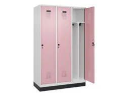 locker voor scheiding van kleding,HxBxD 1950x1200x500mm,3vak