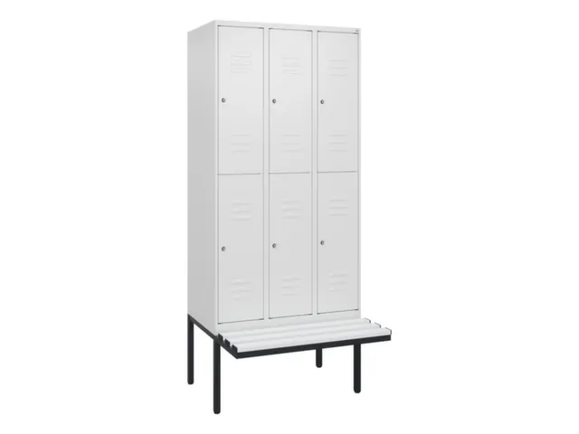 Dubbeldekse dekenkist,HxBxD 2120x900x815mm,3x2vak.,vak B 300mm