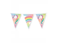Vlaggenlijn 10 meter Party Flags foil Unicorn