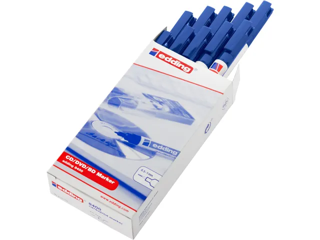 Cd marker edding 8400 rond blauw 0.5-1.0mm