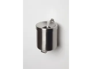 Wandasbak 0.6 liter HxØ 100x90mm Rvs - 1