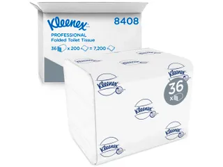 Toiletpapier Kleenex gevouwen tissues 2 laags 36x200stuks wit 8408 - 1
