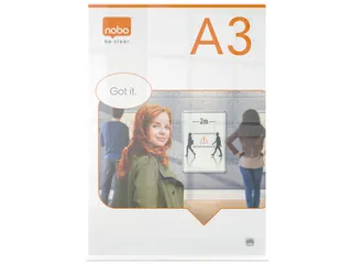 Infobord Nobo Premium Plus A3 acryl vrijstaand - 2