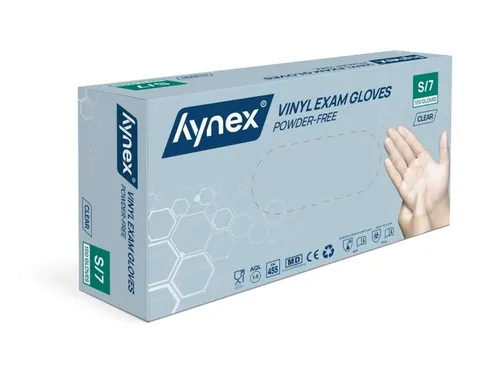 Handschoen Hynex vinyl S transparant 4.5gr 100 stuks