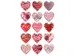 Effectfolie Z-design Creative pakje a 1 vel hartjes rood/ roze