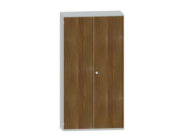 Kantoorkast 1920x1000x430mm Decor Romp Lichtgrijs Decor Front Noten