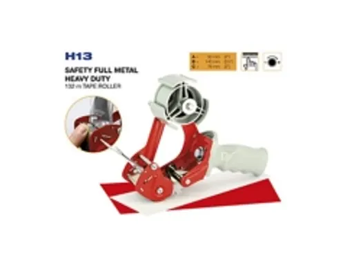 Tape dispenser, H13, Heavy duty, met veiligheidsmes