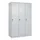 locker voor scheiding van kleding,HxBxD 1850x1200x500mm,3vak
