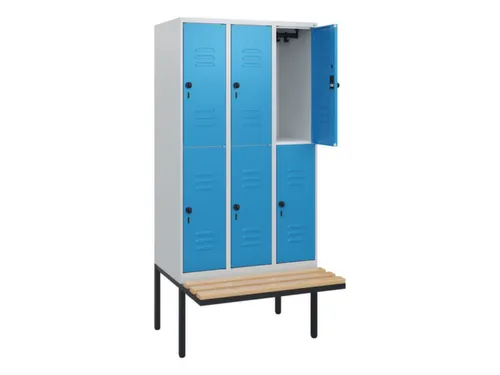 Dubbeldekse dekenkist,HxBxD 1950x900x815mm,3x2vak.,vak B 300mm
