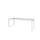 Domino Plus Bureau Hoogte Verstelbaar 2000x800mm Wit 25mm Wit O-Poot