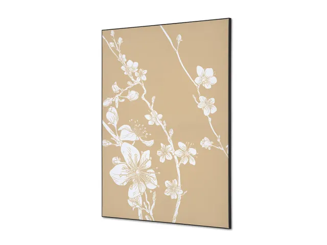 Wanddecoratie Textiel Set A1 Japanse Bloesem Beige