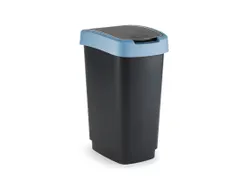 Afvalbak Twist 25 Liter Zwart Blauw