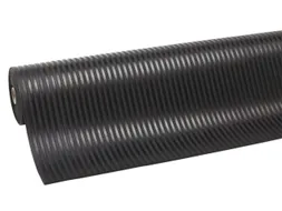werkplek-vloerbedekking,metergoed,HxB 6x1200mm,rubber,brede ribbels