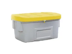 strooigoedbak,550l,HxBxD 748x1400x1070mm,PE,grijs,deksel geel