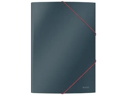 Cosy elastomap met 3 kleppen uit karton A4 grijs