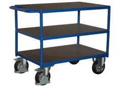 Tafelwagen 1000kg 1200x800mm 3 Etages Ral5010 Waterbestendig