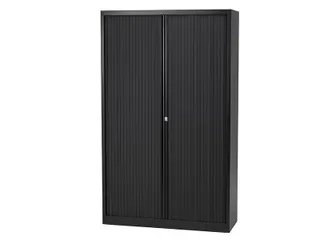 Roldeurkast Incl. 4 Legborden Zwart 198x100x43 - 1