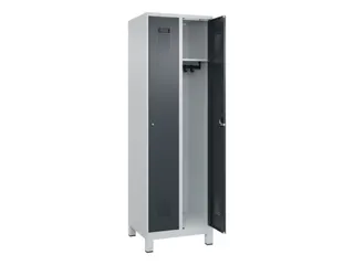 locker,HxBxD 1950x600x500mm,2vak,vak B 300mm,cil.-slot,voeten - 2