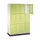 lockerkast,HxBxD 1950x1220x500mm,4x3vakken,cil.-slot,sokkel