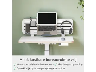 Leitz Ergo Bureau Ophangbord met laptophouder, 80x25 cm - 6