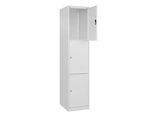 lockerkast,HxBxD 1850x400x500mm,1x3vakken,vak B 400mm,cil.-slot