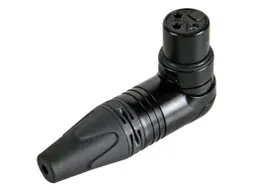 Neutrik - Xlr Kabeldeel, 3-Polig Vrouwelijk, Haaks, NikkelBehuizing,