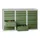 ladekast HxBxD 900x1500x500mm 15laden RAL7035 front RAL6011