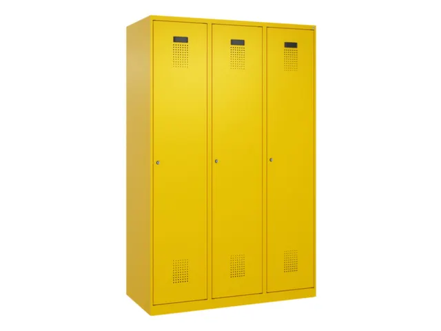 locker voor scheiding van kleding,HxBxD 1850x1200x500mm,3vak