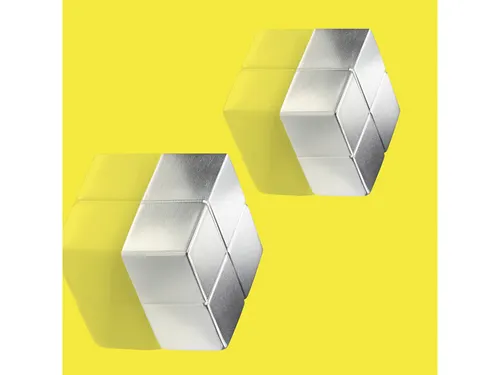 Magneten Sigel voor glasbord set 2stuks zilverkleurig C10 Extra-sterk
