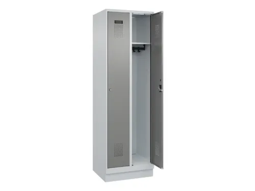 locker,HxBxD 1950x600x500mm,2vak,vak B 300mm,cil.-slot,sokkel